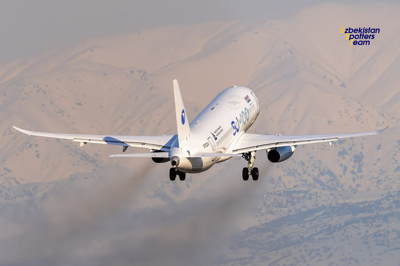 Toshkent aeroportida SJ-100NEW keldi