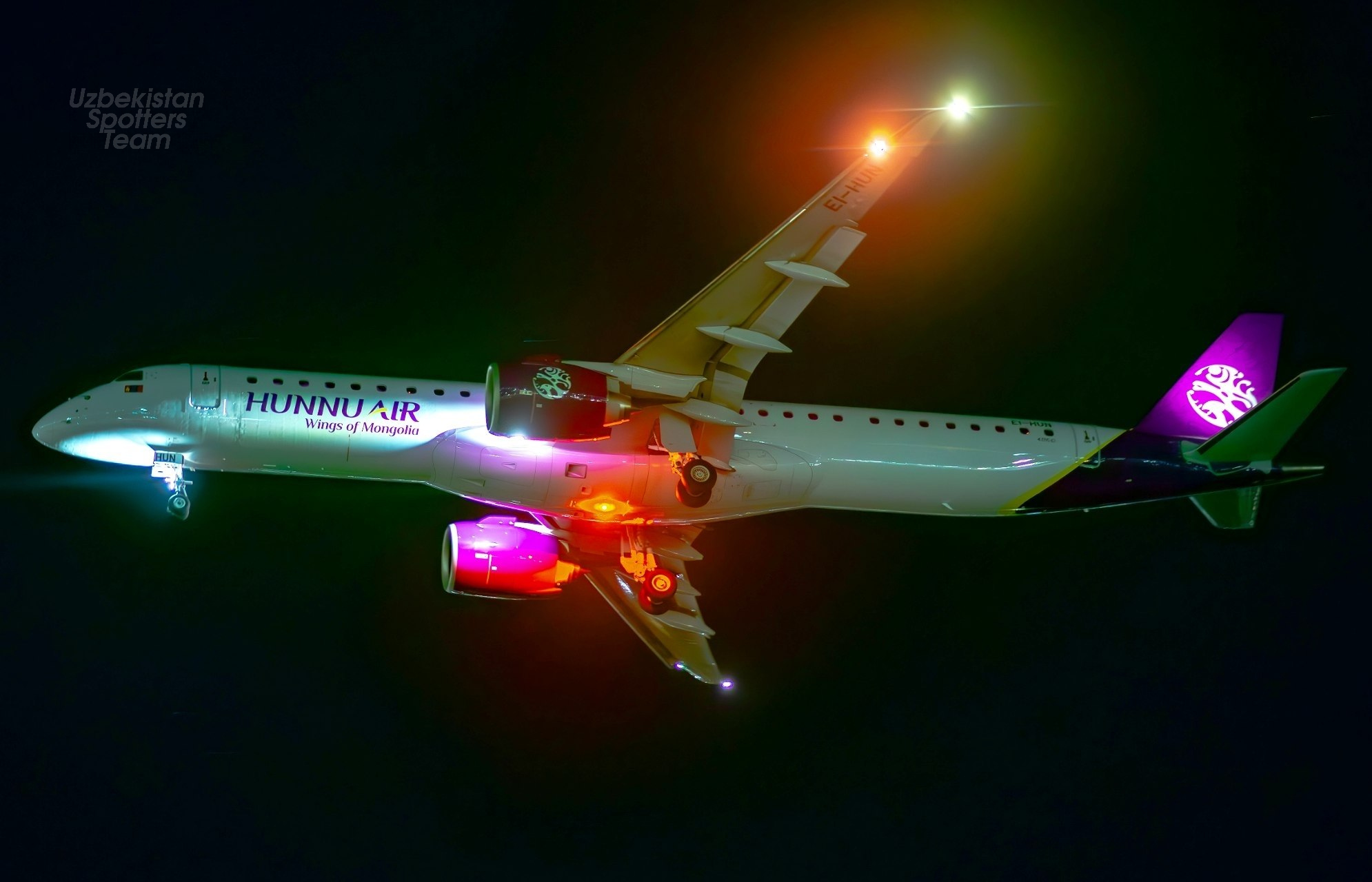 Embraer E195-E2 EI-HUN, Hunnu Air in Tashkent