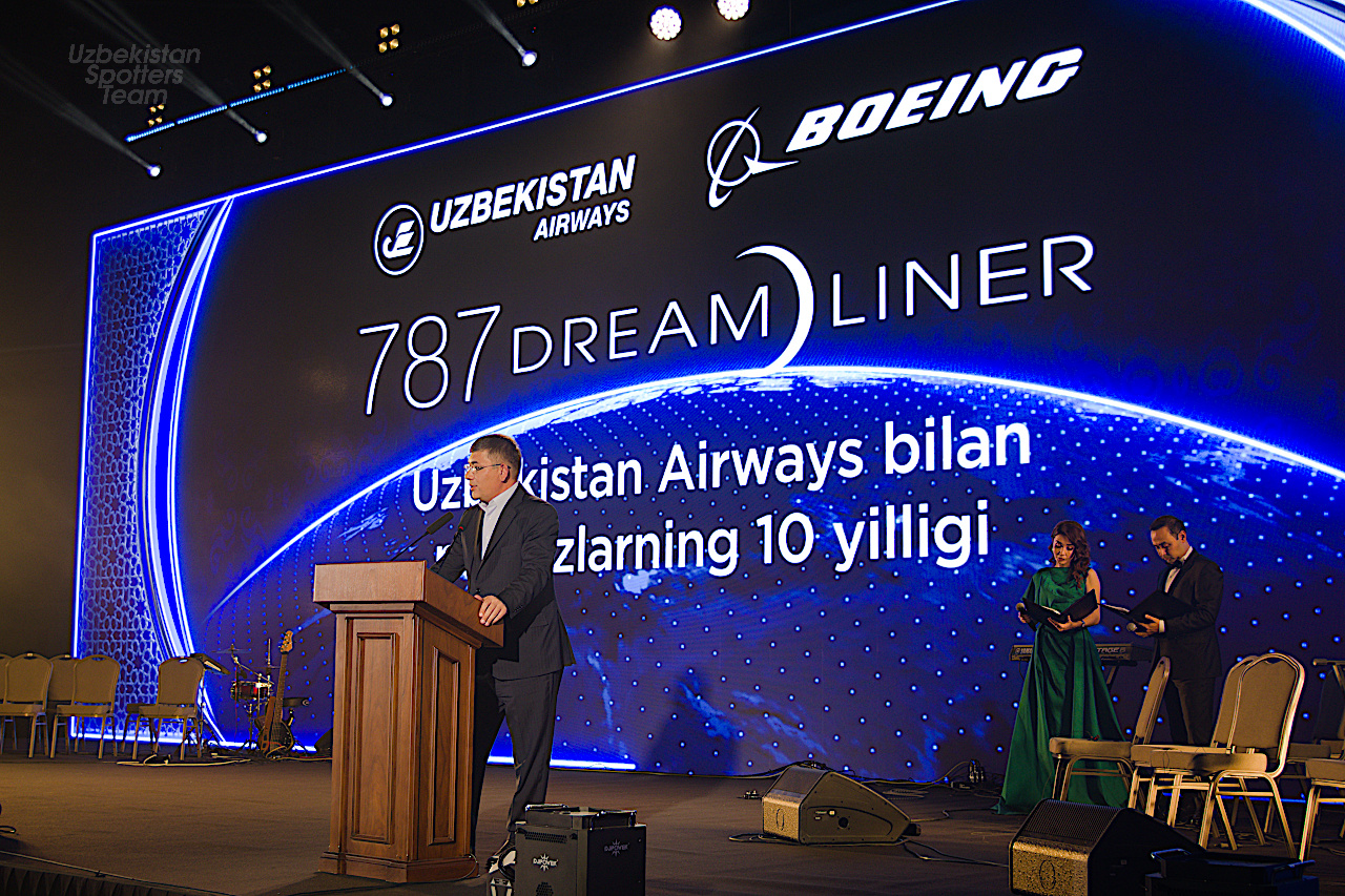 10 Лет эксплуатации Boeing-787 в Узбекистане