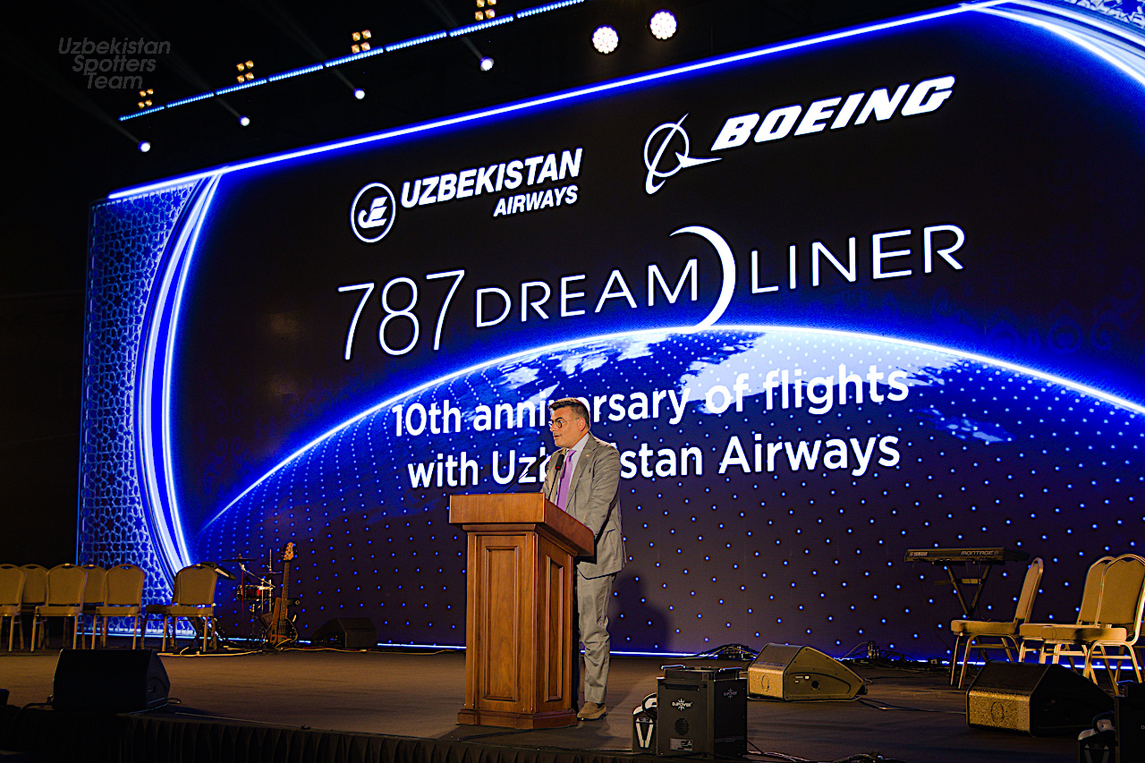 10 Лет эксплуатации Boeing-787 в Узбекистане