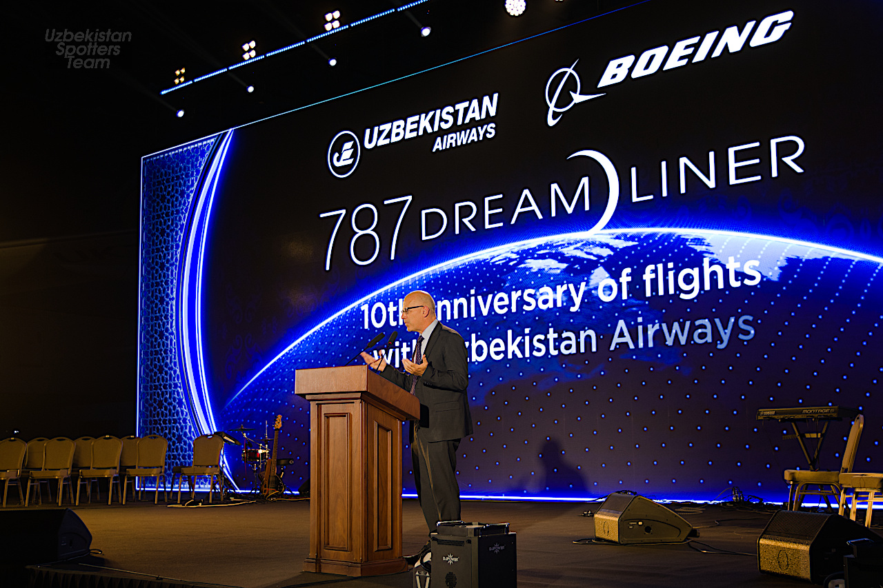 10 Лет эксплуатации Boeing-787 в Узбекистане